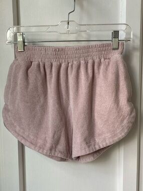 Equil | Women's Plush Terry Lounge Shorts - Dusty Pink